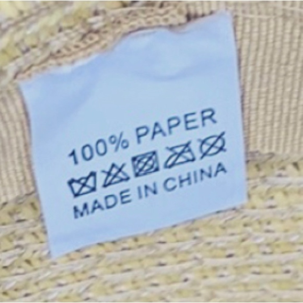 Floppy Paper Tan Beach Sun Hat - Picture 7 of 8